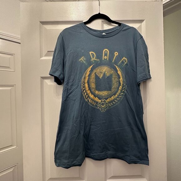 Bella Canvas Tops - Train Concert Tee Blue NWOT Size L